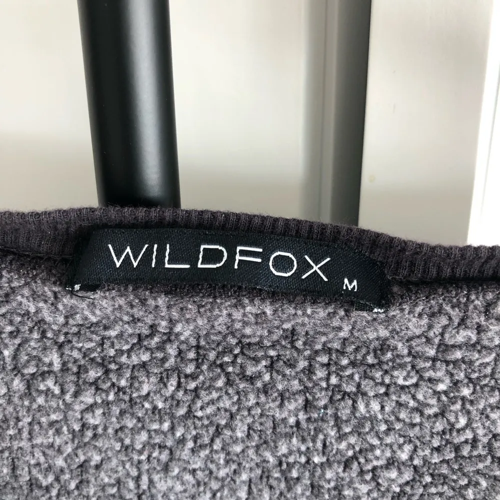 Wildfox OG Inside Out Skeleton Sweatshirt Charcoal Grey Black Medium Halloween - Image 2