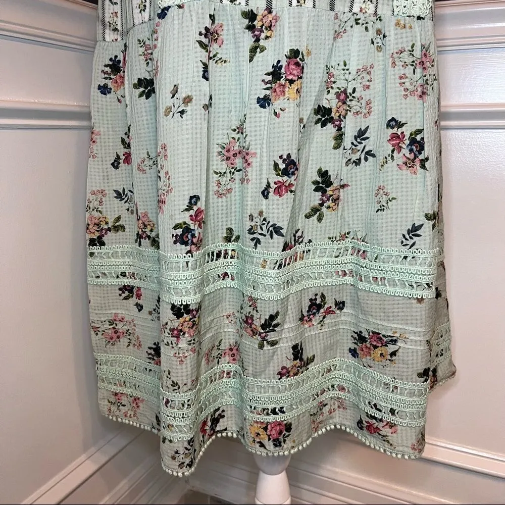 Anthropologie Hemant and Nandita Amour Floral Lace Skirt - Image 7