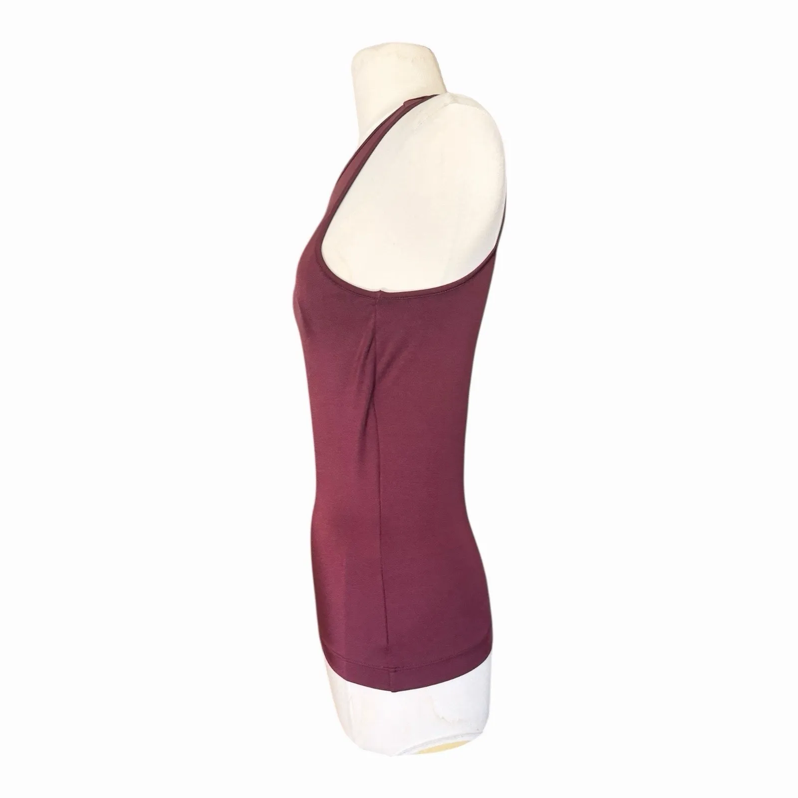 Wolford The Workout Sleeveless Top XS Port Royale Burgundy NWT Red - Image 5