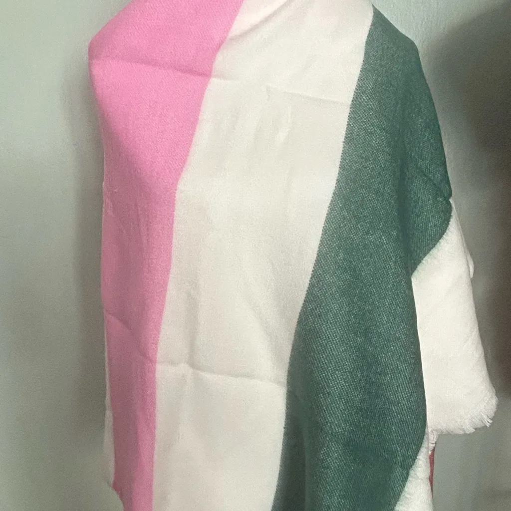 Madewell Multicolor Striped Shawl Wrap NWT - Image 3