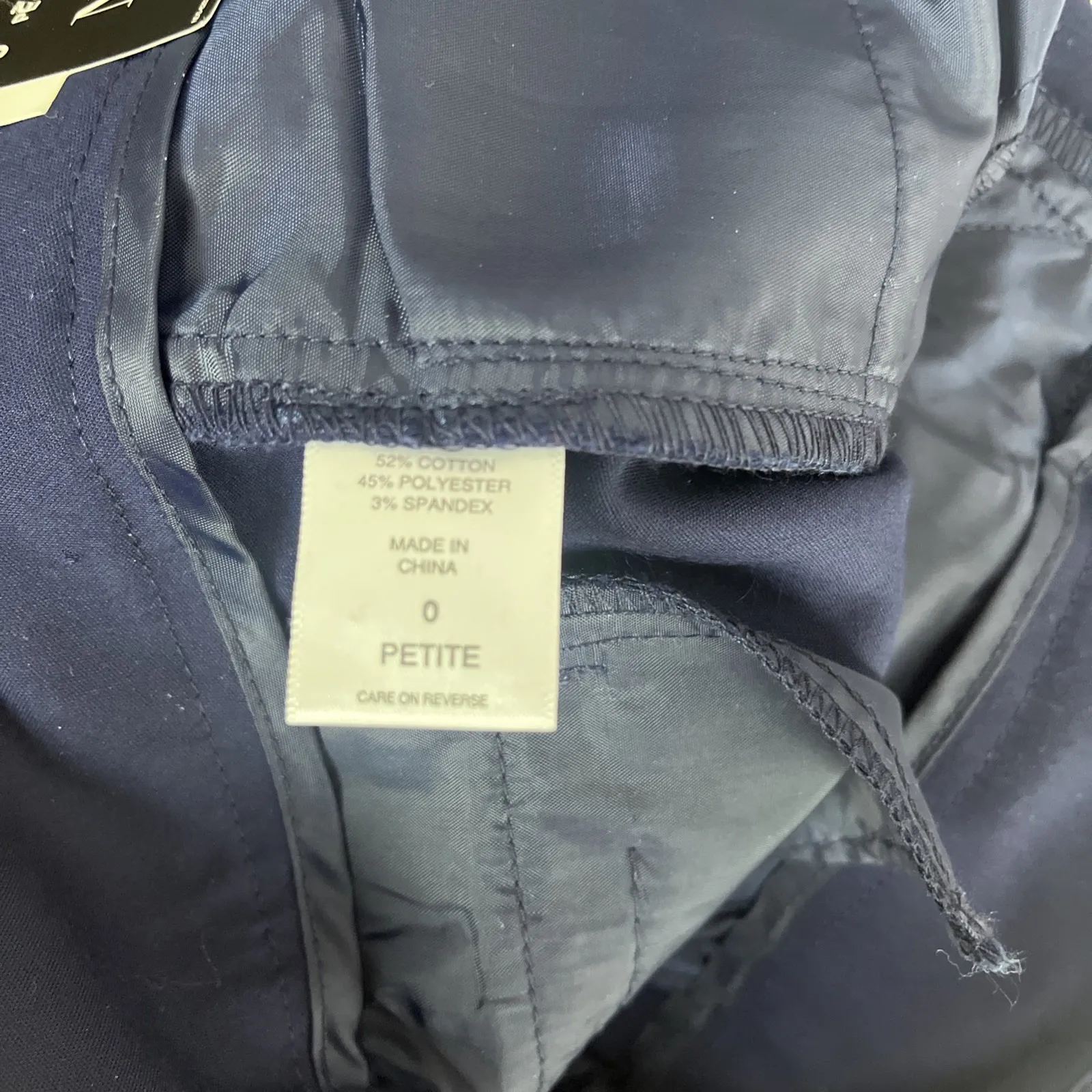 New York & Company NWT Navy Modern Fit Bootcut Dress Preppy Pants Size 0P Blue - Image 8