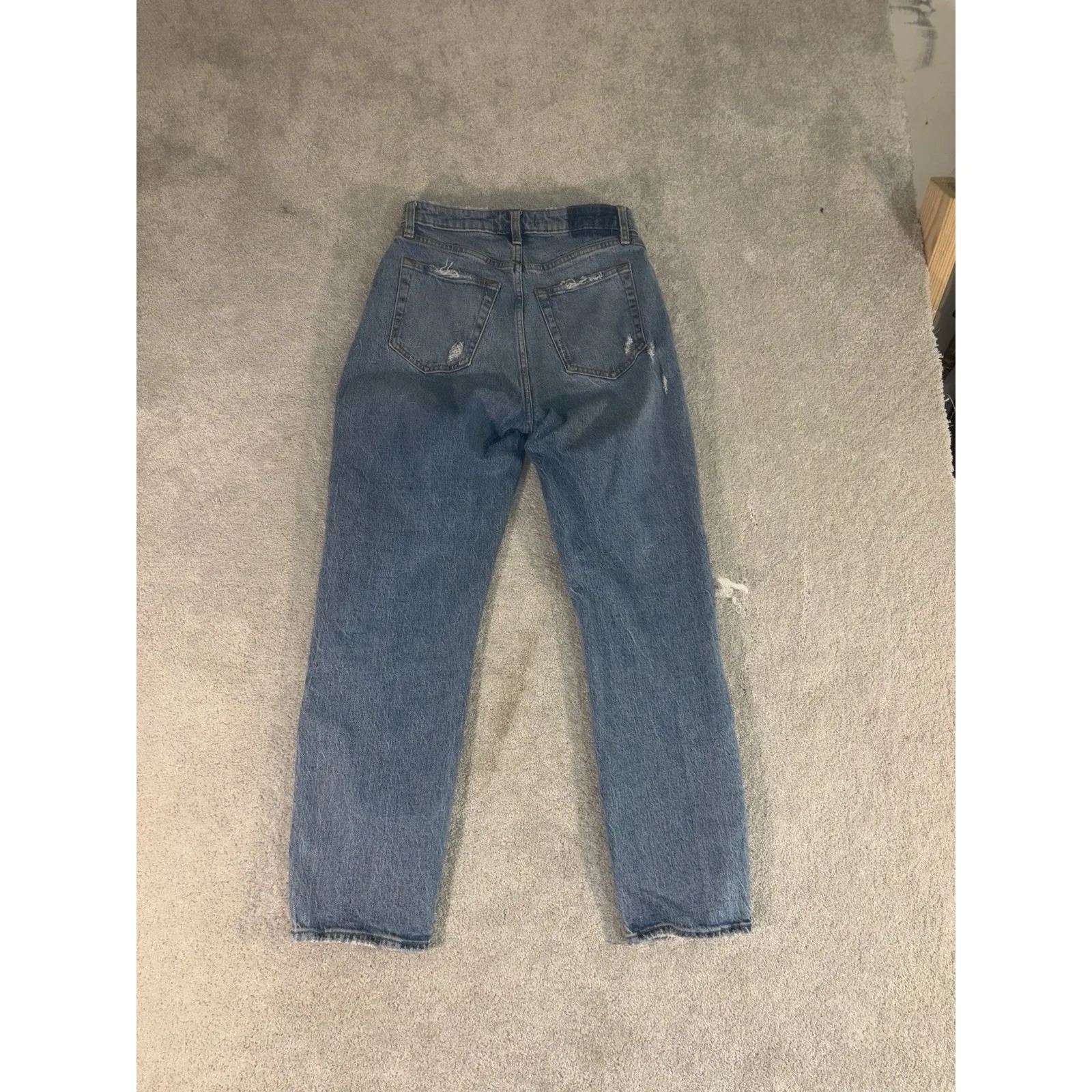 Abercrombie & Fitch 27/4s The‎ Dad High Rise Jeans Blue Curve Love - Image 6