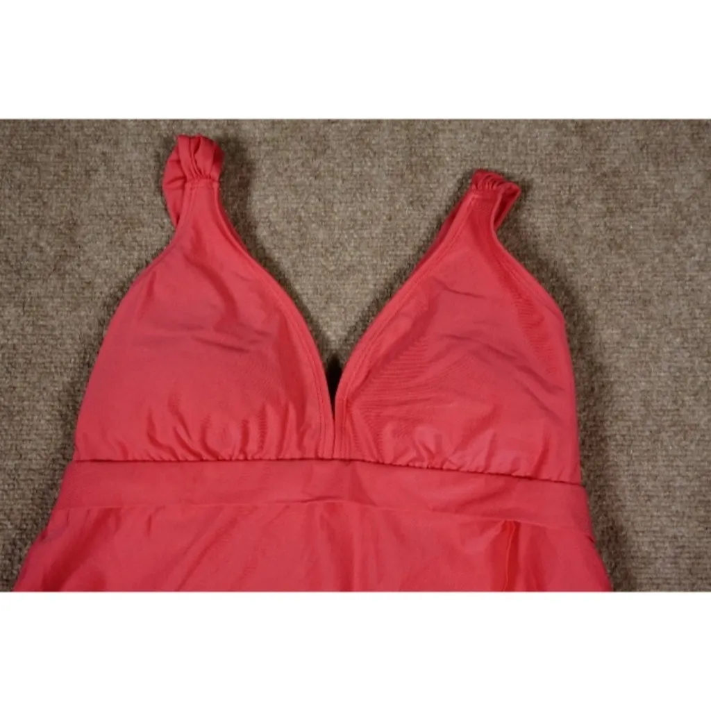 Alex Marie Coral Tankini Top US Large with Matching Bottoms US Small Swimwear - Image 3
