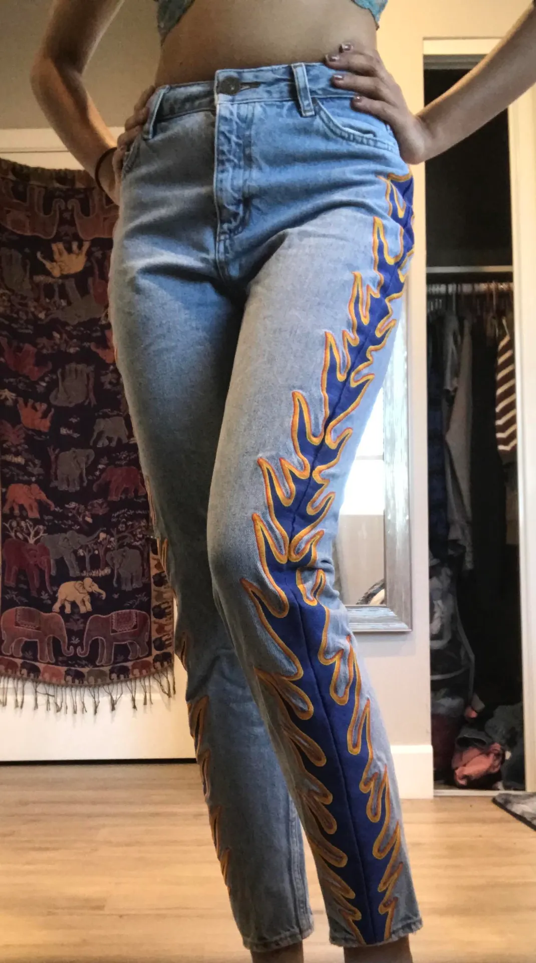 Sandro Blue Fire Jeans - Image 4