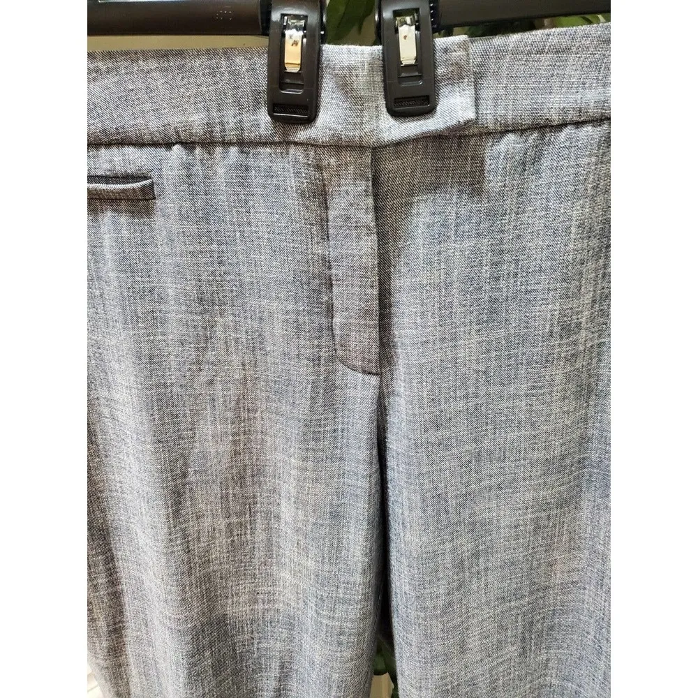 Investments Women's Gray Polyester Mid Rise Straight Legs Dress Pant 20W Short - Image 3