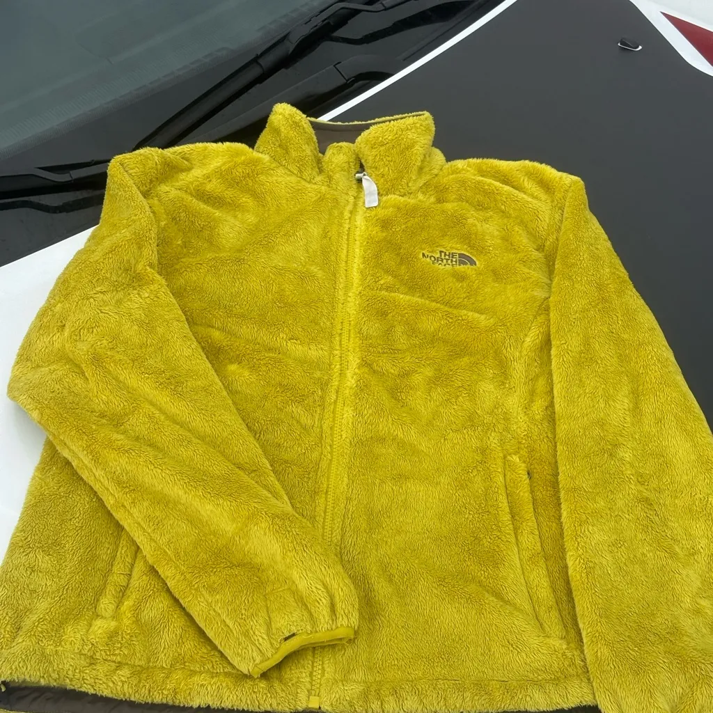 The North Face Vibrant Soft Yellow Oslo Fleece Jacket L - Image 4