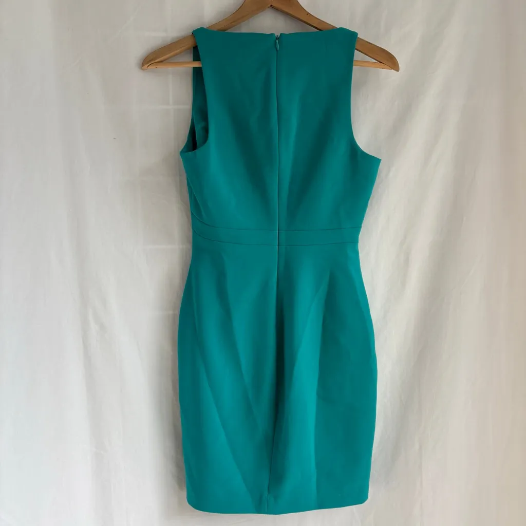 Women's LIKELY Decosta Dress V-Neck Sleeveless Mini Dress Size 6 turquoise - Image 2