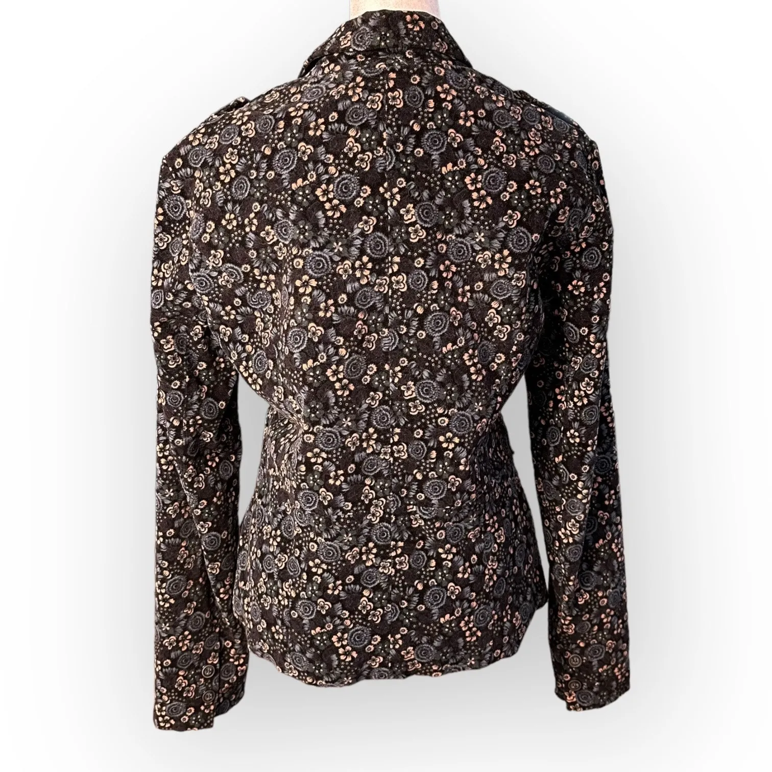 Urban Outfitters Kimchi and‎ Blue Floral Velvet Blazer Size M - Image 3