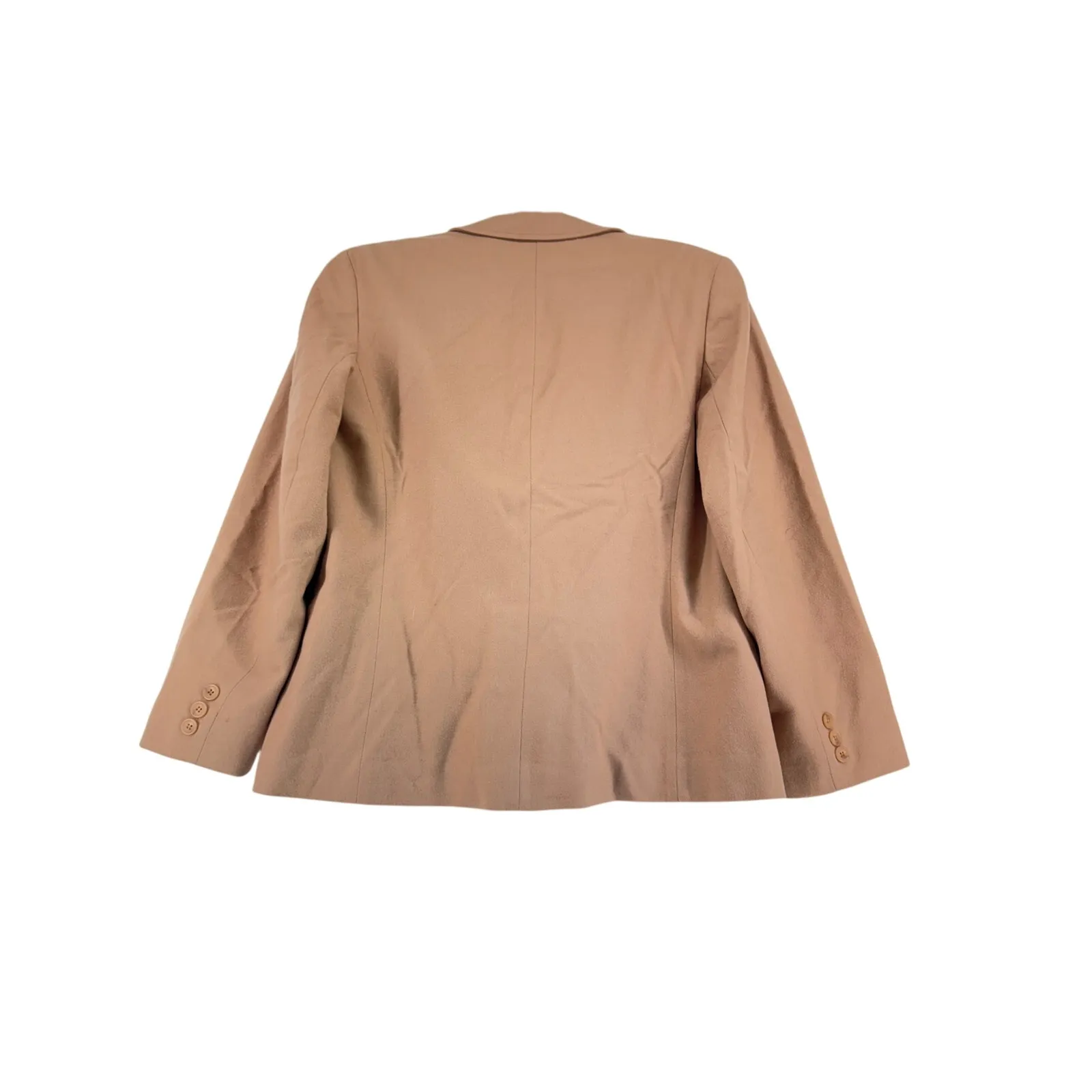 Vintage Pendleton Blazer Women’s L Virgin Wool Camel Brown Made in USA preppy - Image 4