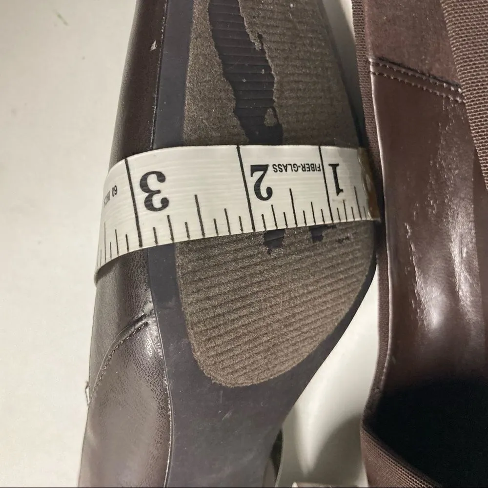 WEAR EVER, BARE TRAPS, Nuance Style Women’s Square Toe, Brown Heels, Size 6M - Image 11