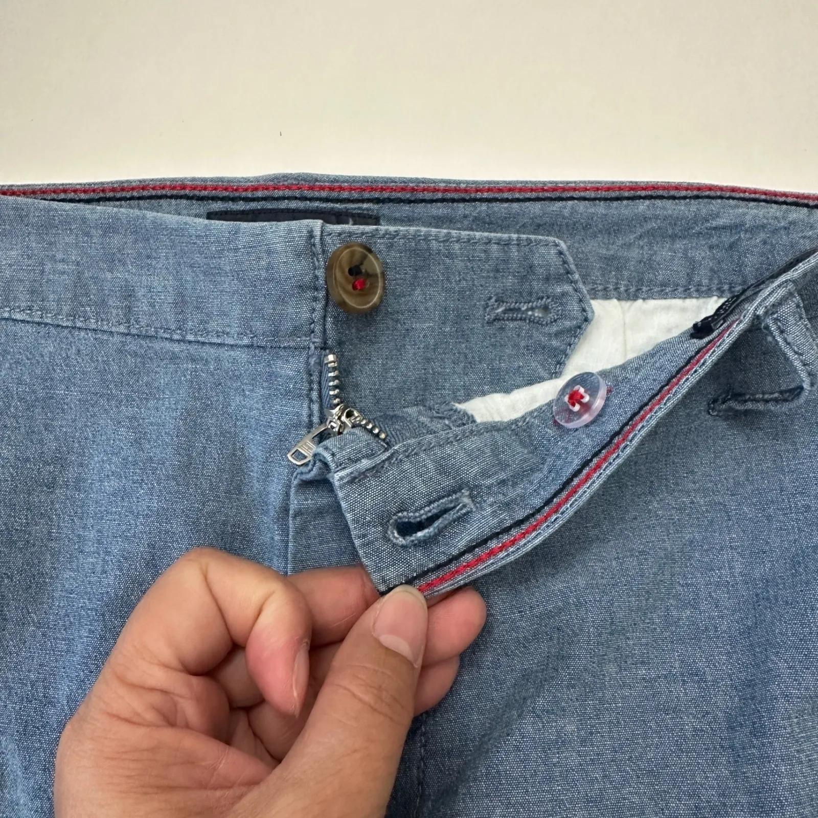 Tommy Hilfiger Womens‎ Classic Stretch Blue Shorts Size 12 Casual - Image 8