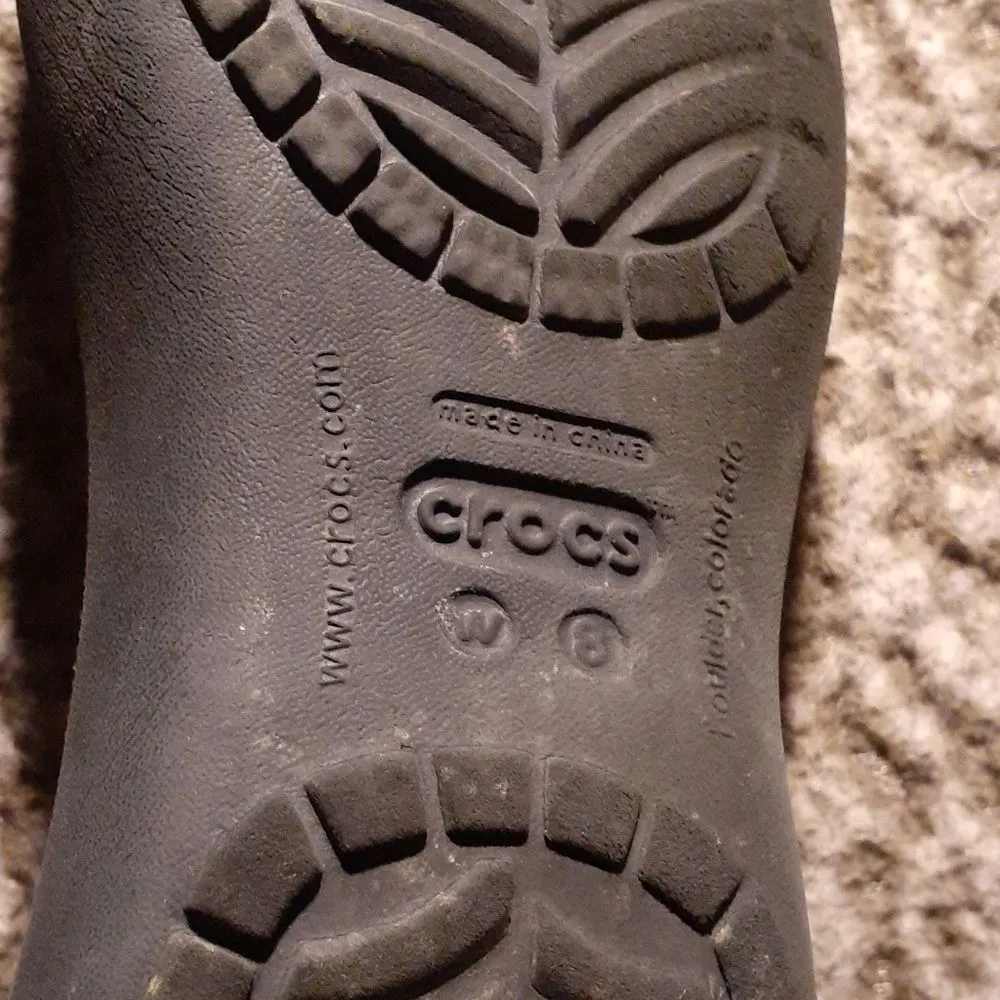 Crocs Black Kadee Ballet Flats SIZE 8 - Image 2