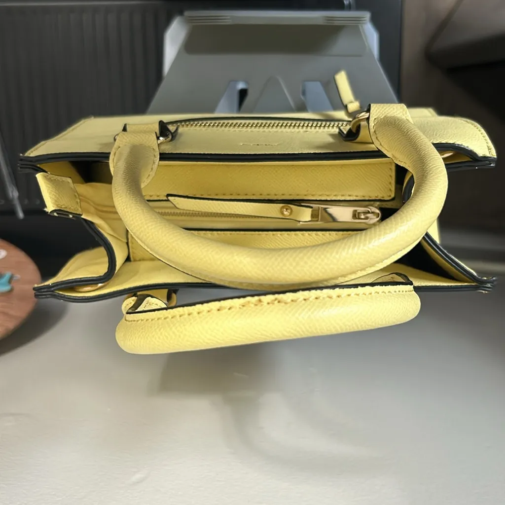Aldo Yellow Satchel Modern Sophistication - Image 3