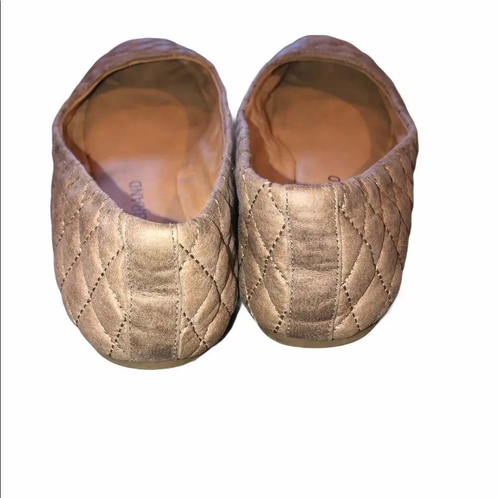 LUCKY BRAND size 6M tan quilted ballet flat - Image 3
