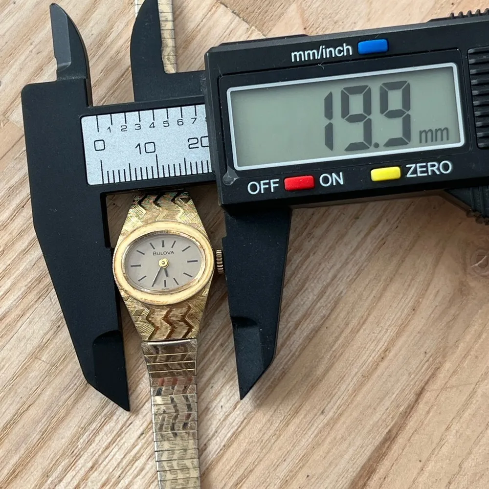 Bulova Rare Vintage Mechanical Gold Ladies Watch Gold Zebra Case Bracelet - Image 11