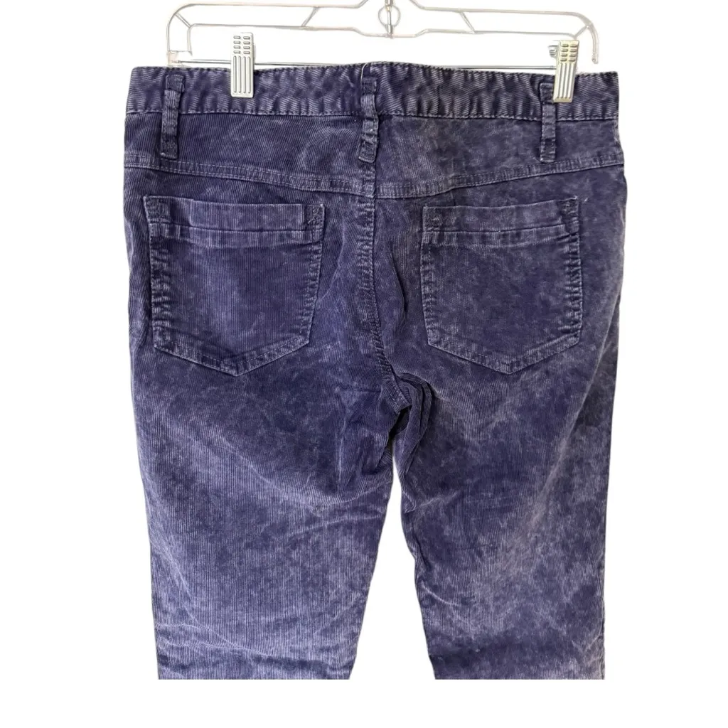 Free People Acid Wash Corduroy Skinny Pants Blue Size 29 - Image 3