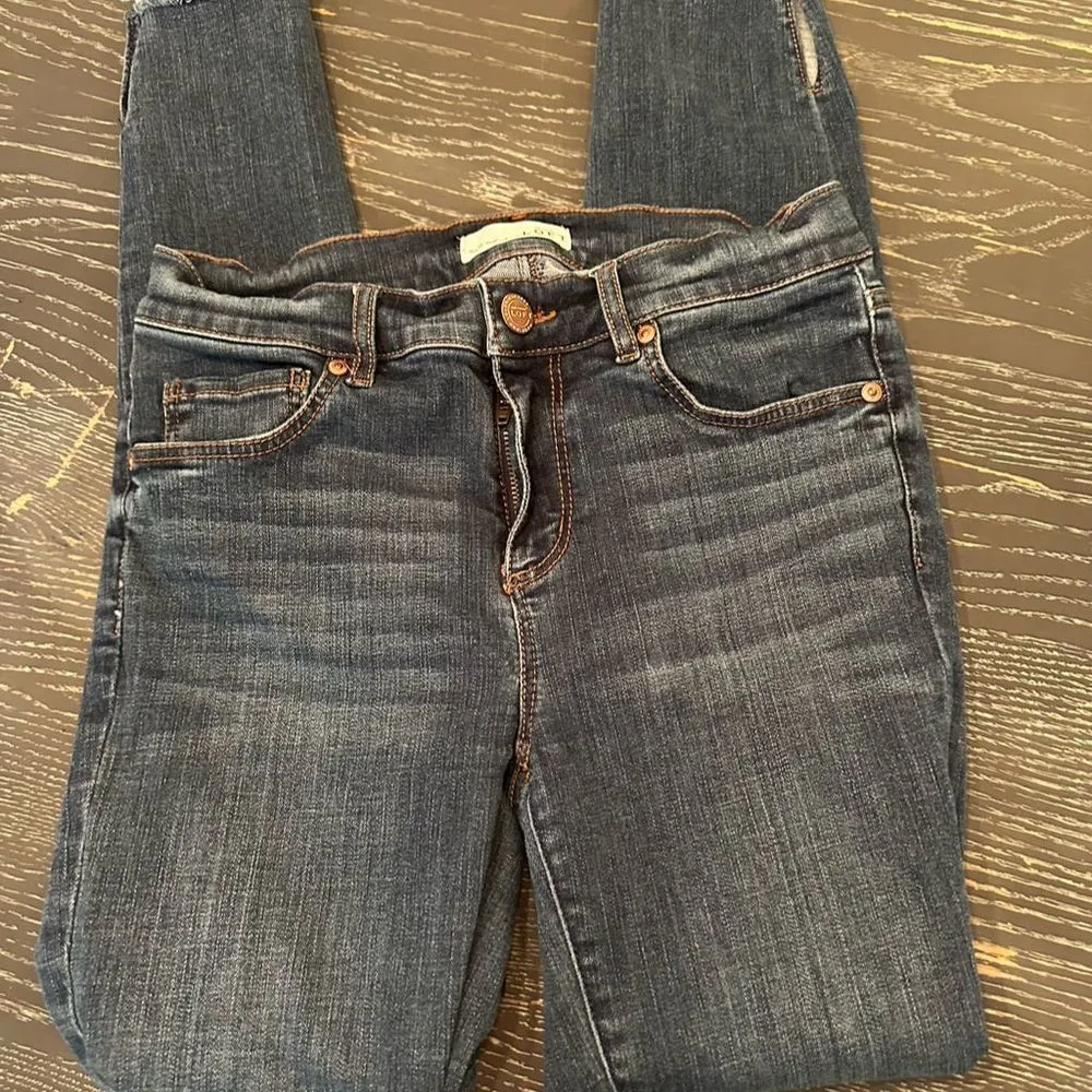 LOFT Modern Skinny Jeans Women's Blue Size 26 Denim Stretch Pants - Image 10