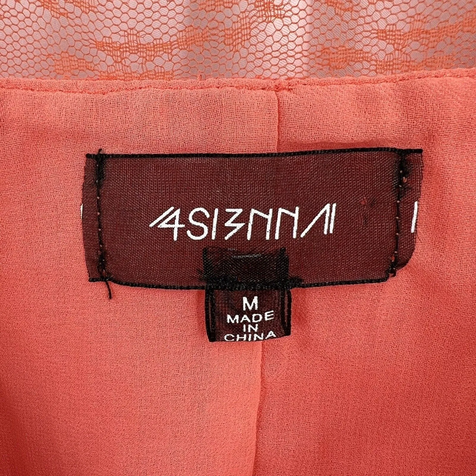 4SI3NNA Cami Pink Pleated Lace Trim Camisole Y2K Size Medium - Image 4