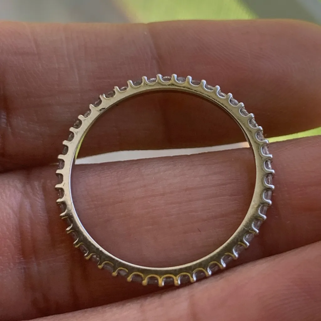 14kt White Gold 1/2 Carat Eternity Band - Image 6