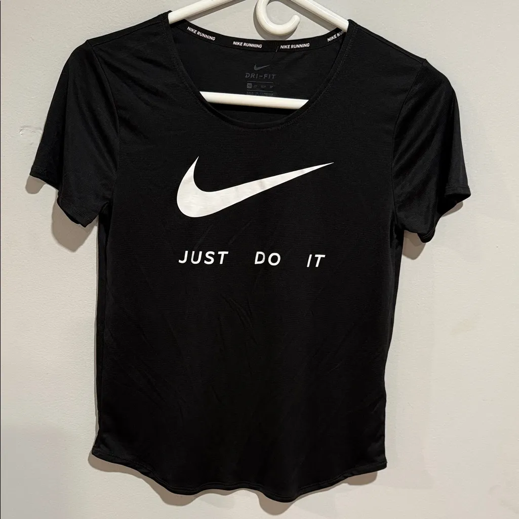 Nike Women's Black Just Do It Tee - Image 2