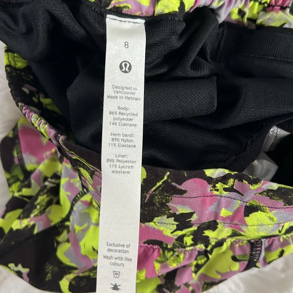 Lululemon Hotty Hot LR Short 4” *Lined Infected Highlight Yellow Multi 8 NWT - Image 9