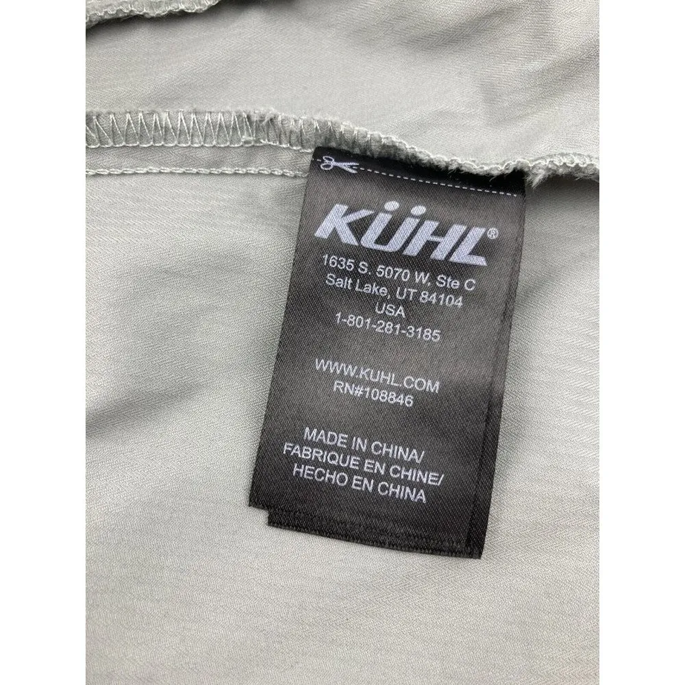 *Kuhl Rekon Jacket Womens Size Small Light Gray Safari Utility Zip Hood Outdoor - Image 8