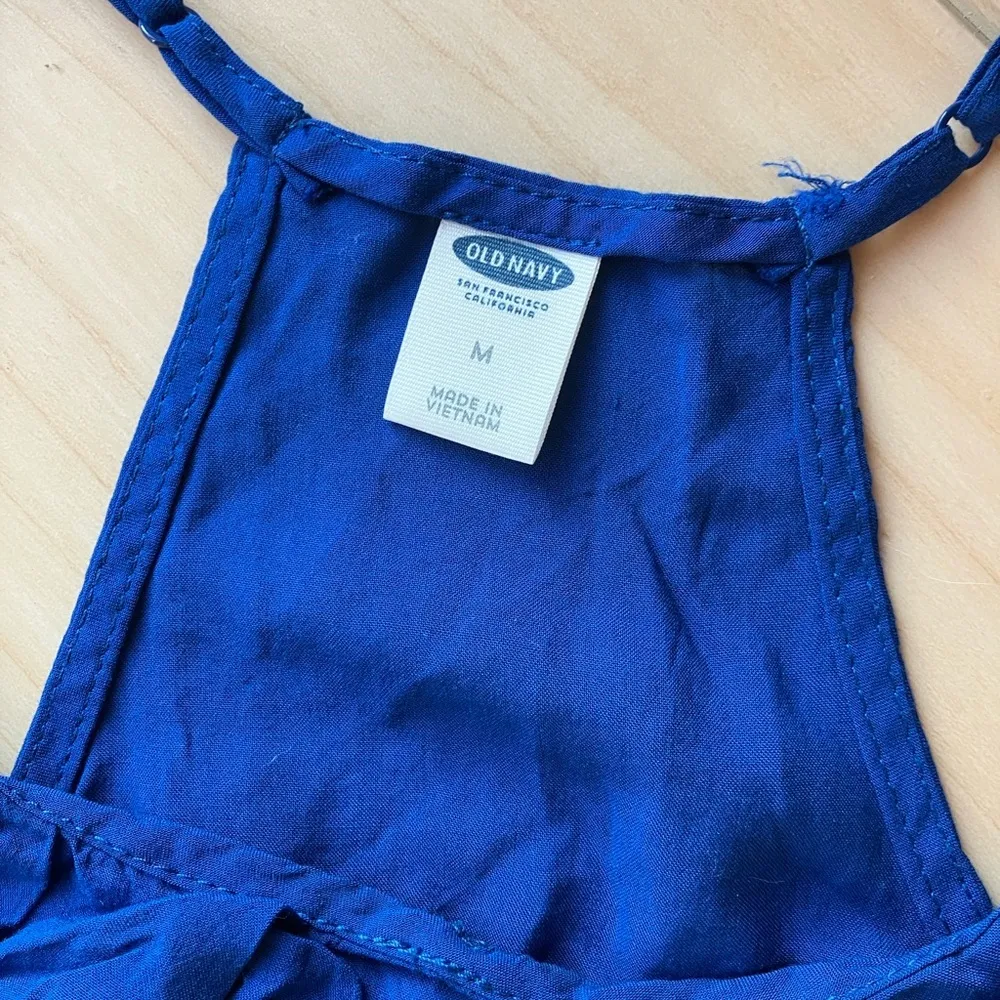 Old Navy Blue Racerback Tank Top size medium womens - Image 2