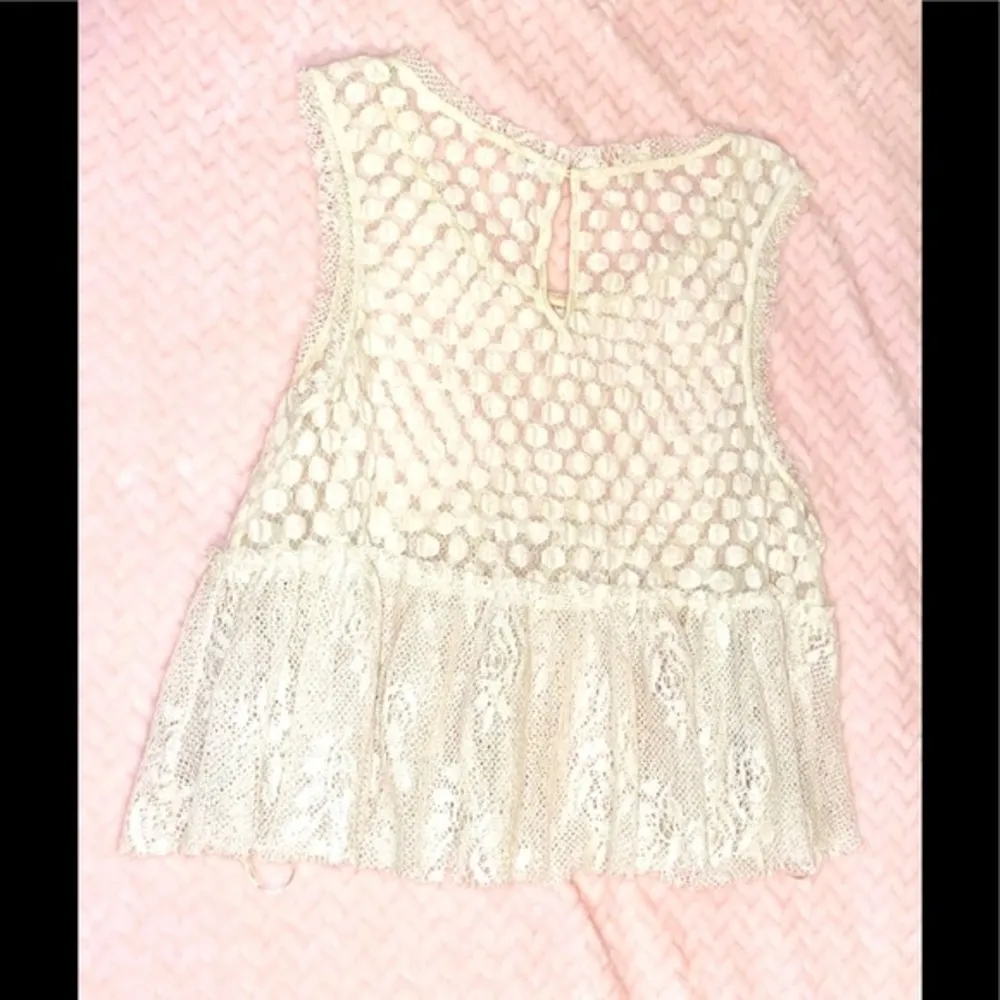 Free People Lace Tank Top sz S - Image 7