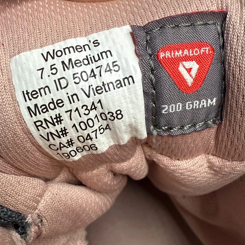 L.L.Bean Women’s Gray Leather Hiking Boots Insulated Waterproof S - Image 5