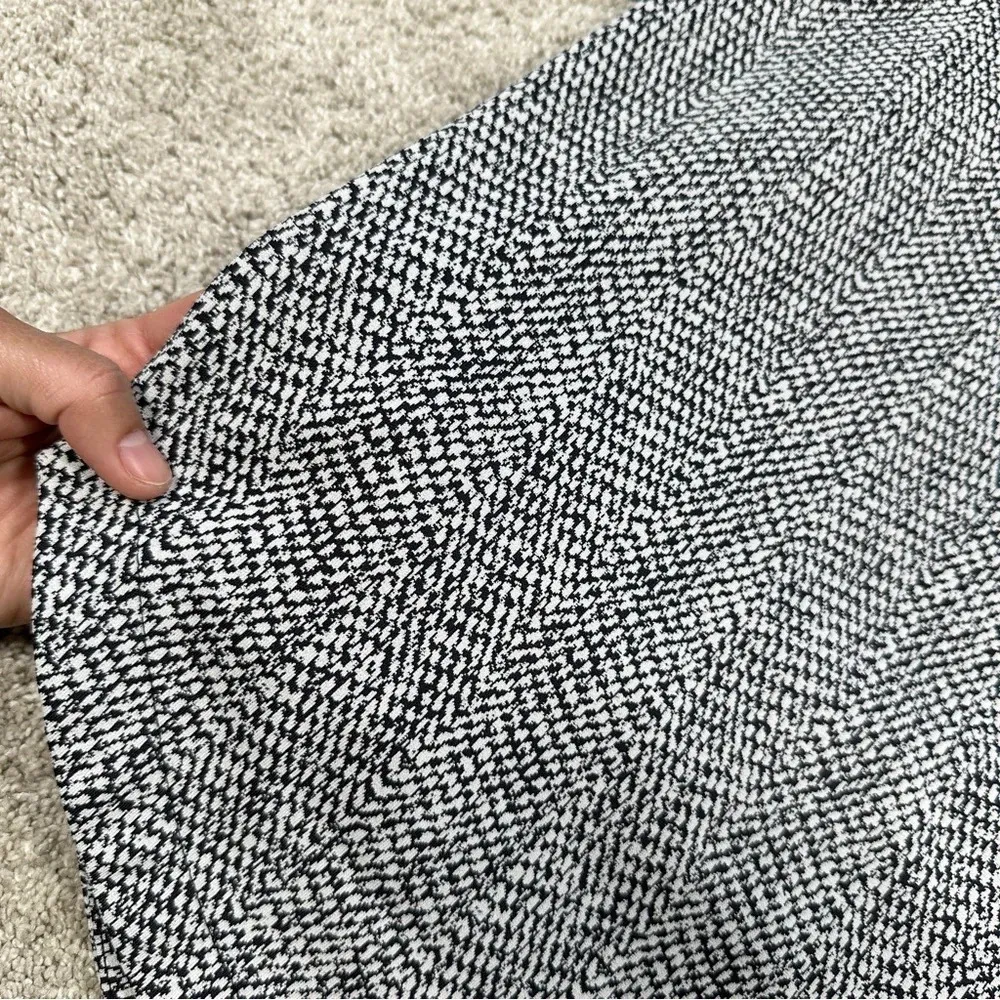 Athleta Textured Shirt Jacket Button Up Braiden Black White UPF 50+ Size M - Image 12