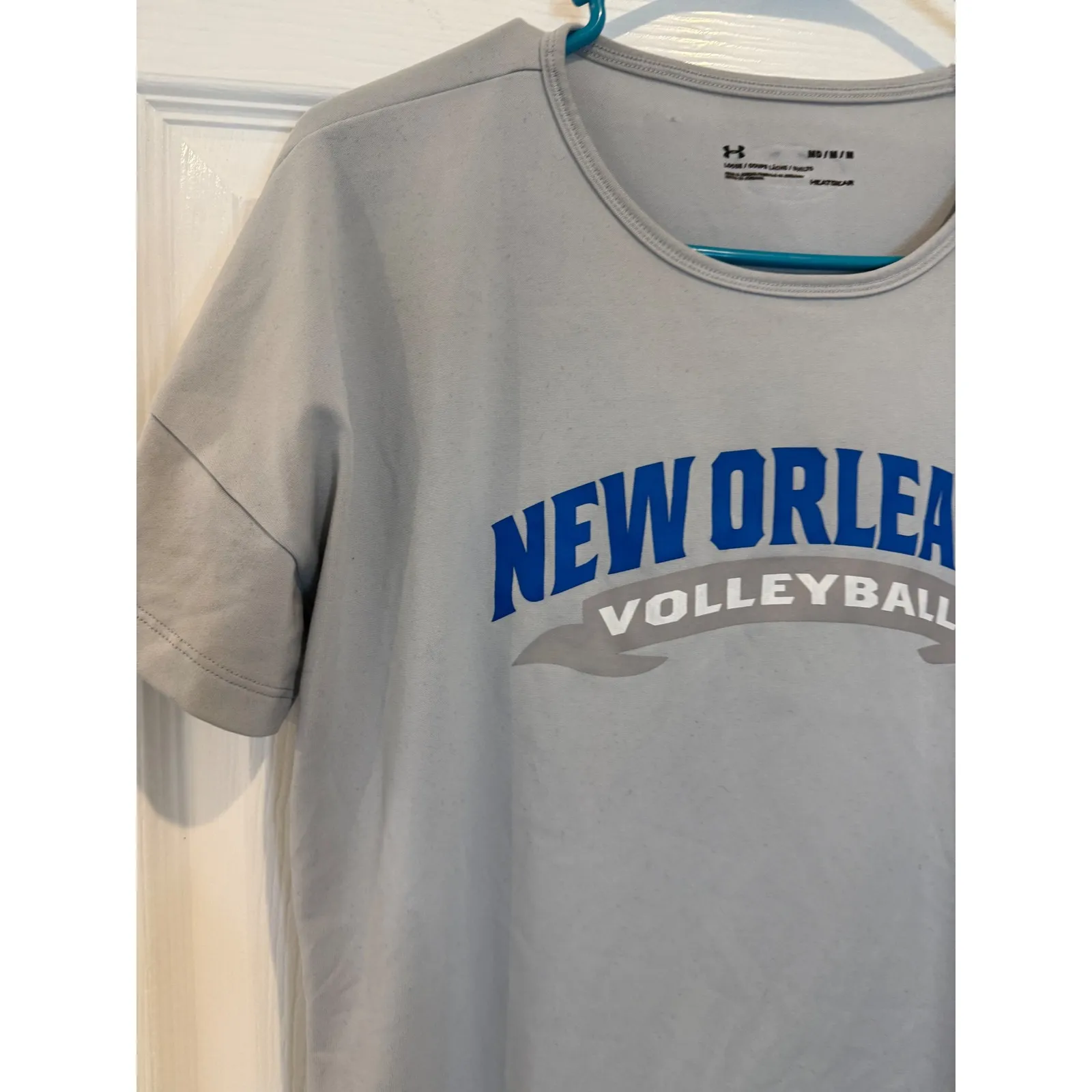 Under Armour New Orleans Volleyball HeatGear T-Shirt Athletic‎ Top Medium - Image 2