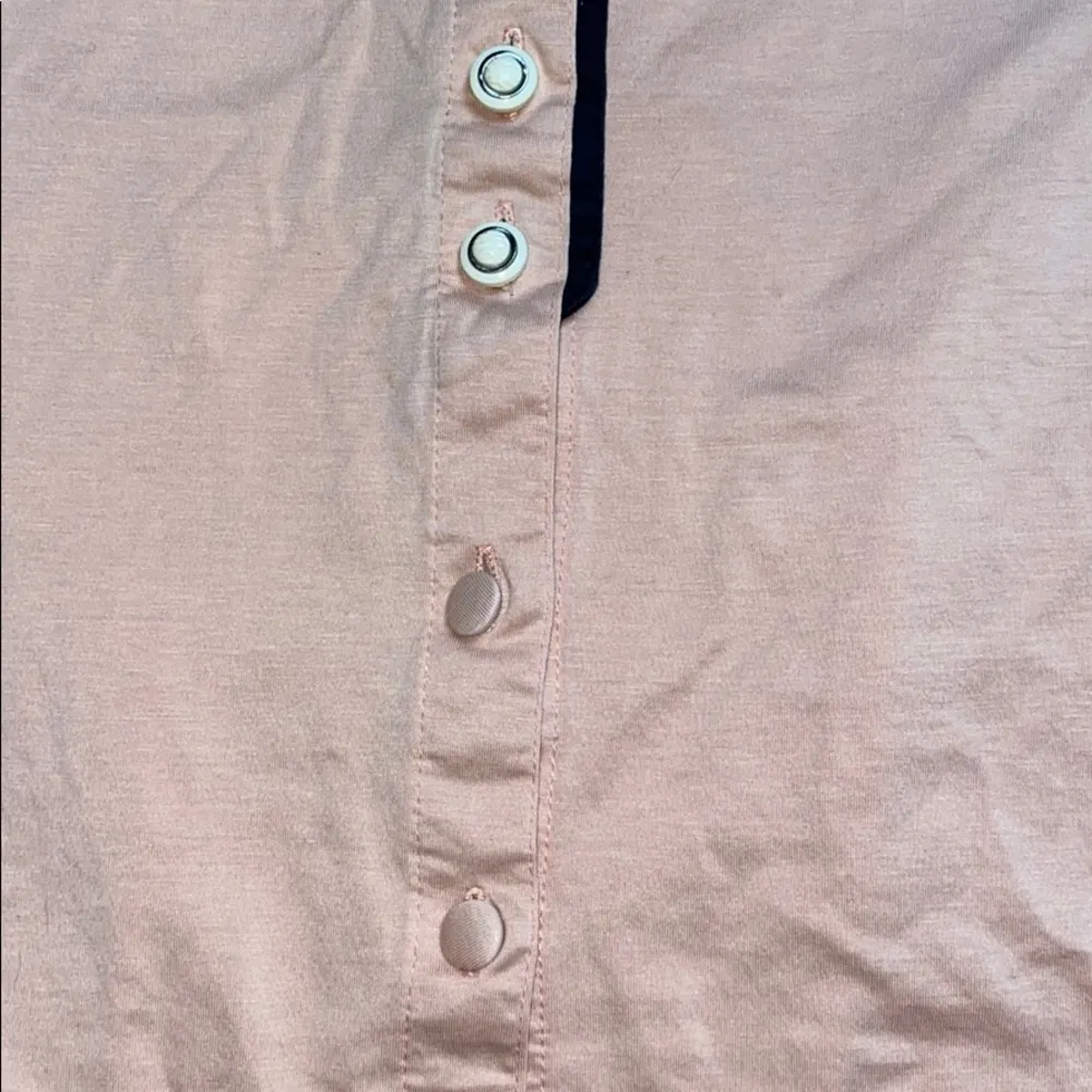 VINTAGE LIGHT PINK COQUETTE BUTTON UP TOP Size M - Image 4