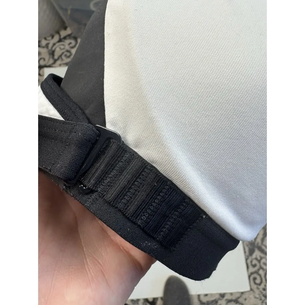 *Victoria's Secret VSX Sport Bra Womens 34B Black White Padded Sports Athletic - Image 3
