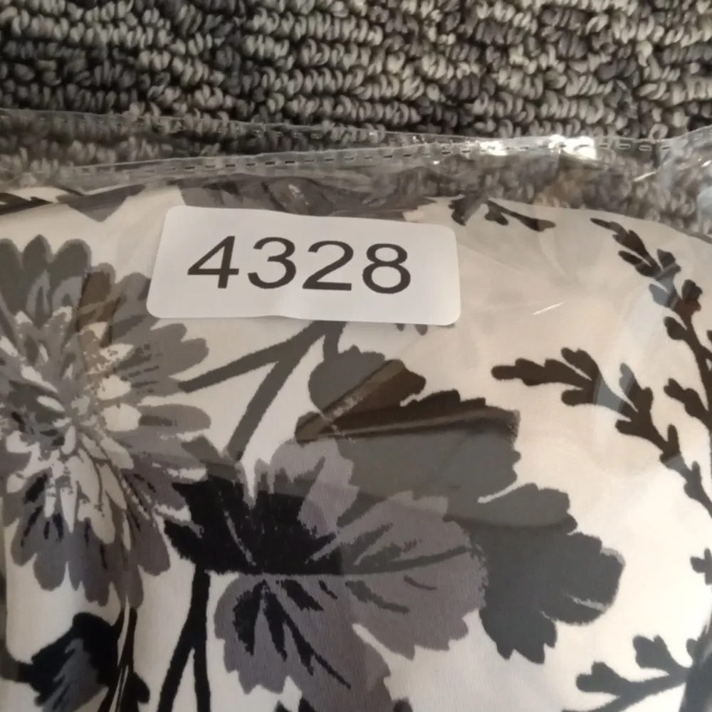 Anthropologie Maeve Silky Parachute Floral Balloon Black N White Elastic Waitbad - Image 11