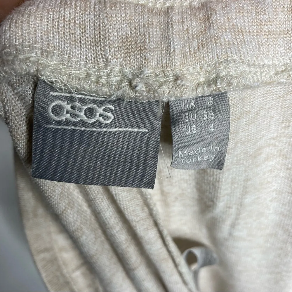 ASOS  oatmeal joggers size 4 - Image 5