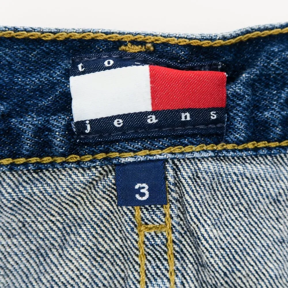 Vintage Y2K Tommy Jeans Denim Hip Mini Skirt - Image 9