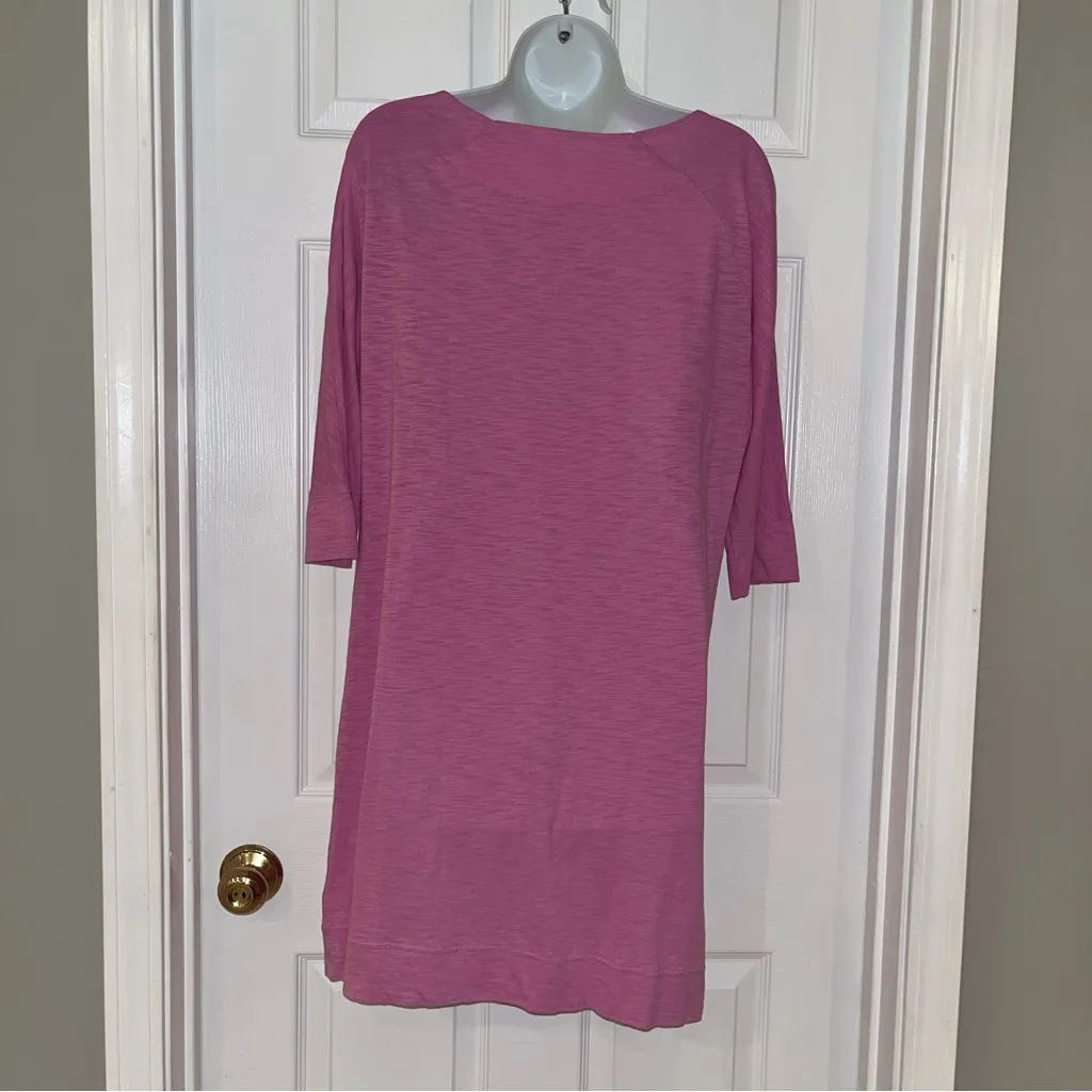 Lilly Pulitzer 100% Pima Cotton Dress Womens Size Medium Pink Coastal Preppy‎ - Image 8