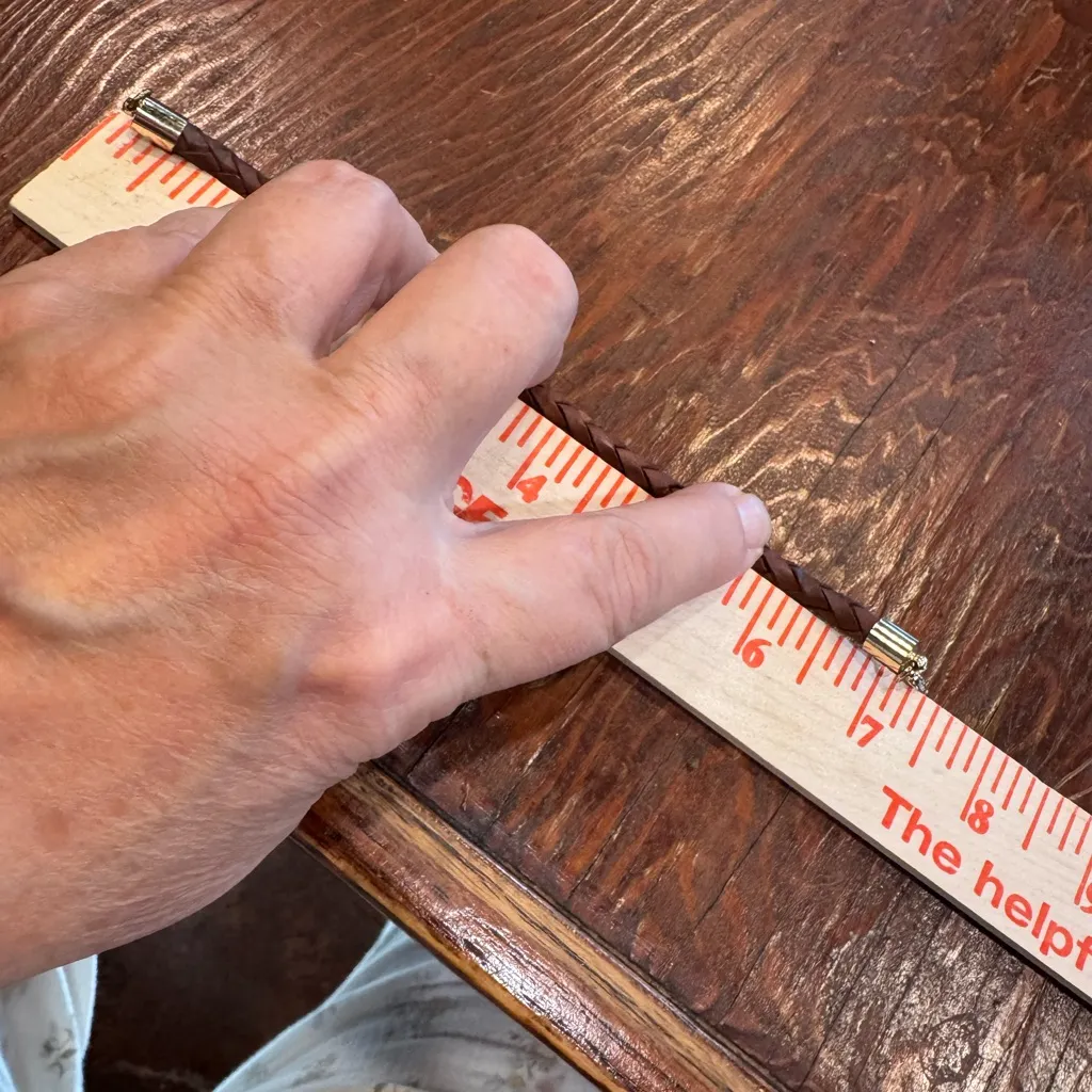 ANTHROPOLOGIE Woven Leather Bracelet - Image 4