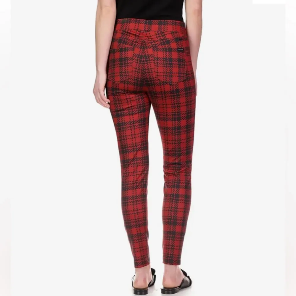 Sanctuary by Anthropologie Runway Ponte Leggings in Scarlett Plaid - Image 2