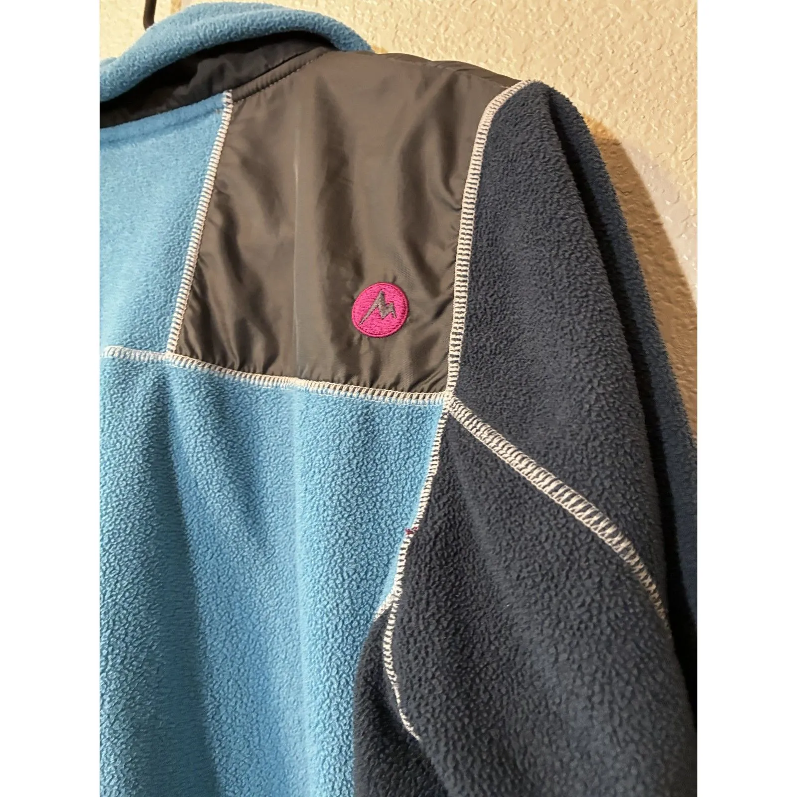 Marmot Fleece Full Zip Multicolor Jacket Gorp Pockets XL - Image 4