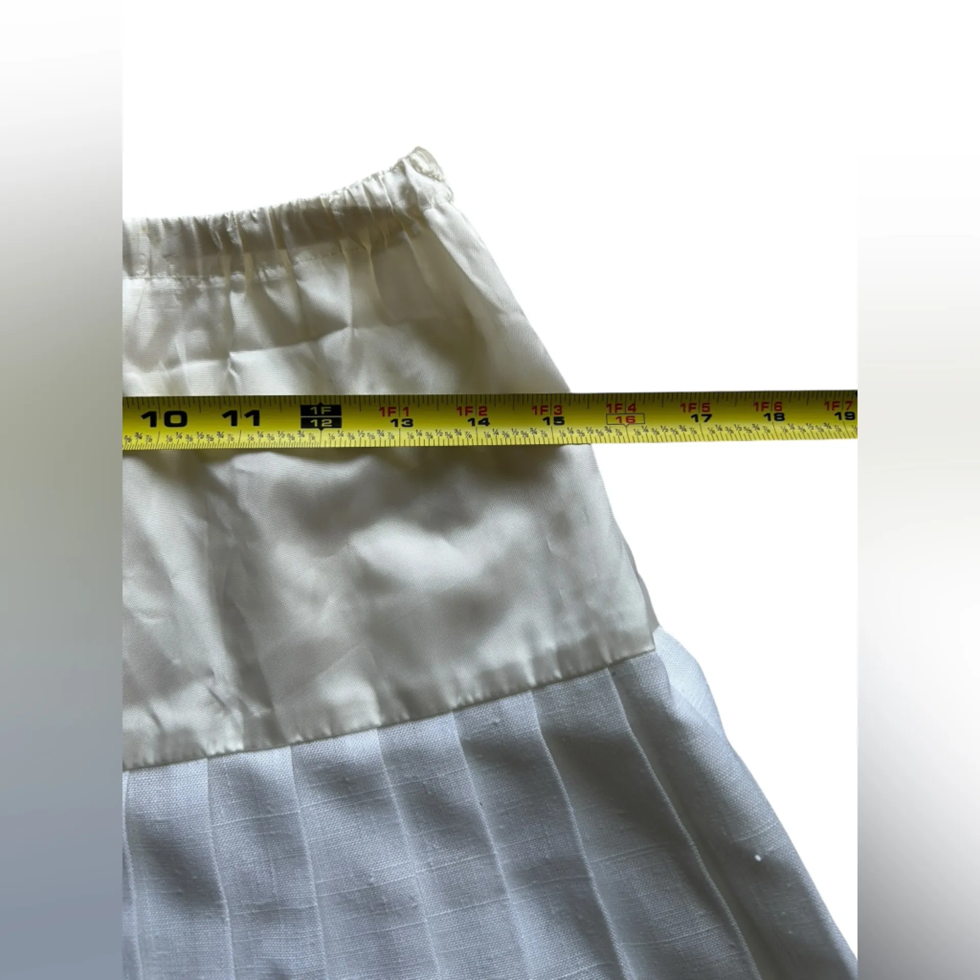 NWOT Vintage 90s White & Blue Pleated Cheer/Tennis Skirt Size 4P - Image 9