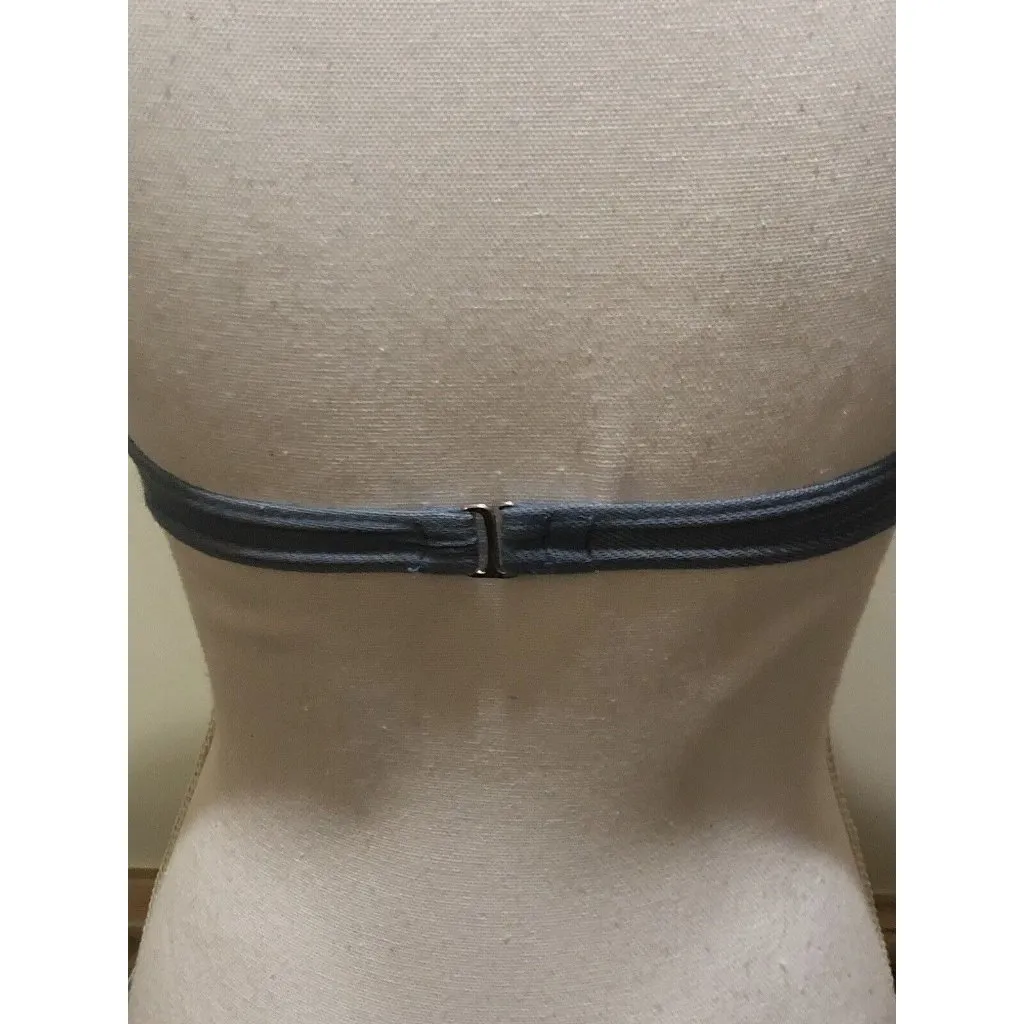 BP ~ Bikini Top ~ Strapless ~ Blue ~ Size Small - Image 4