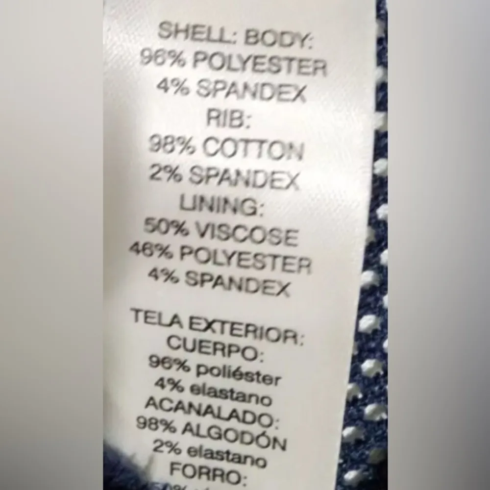 Zenergy by Chico's Navy Mesh Jacket 3/4 sleeve casual workout coverup L 12 Blue Size L - Image 11