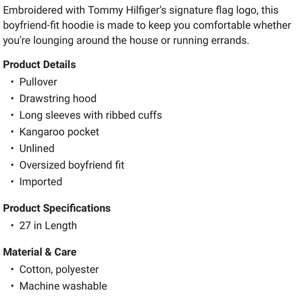 Athleisure Hoodie with Embroidered Flag Logo size Medium 🆕 - Image 3