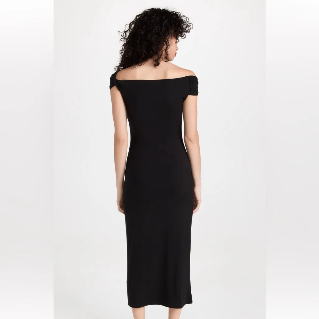 Reformation Black One-Shoulder Dress - Image 2