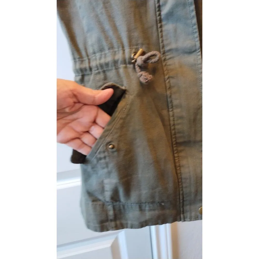 Women’s American Rag Green Utilty Cargo Vest Small - Image 5