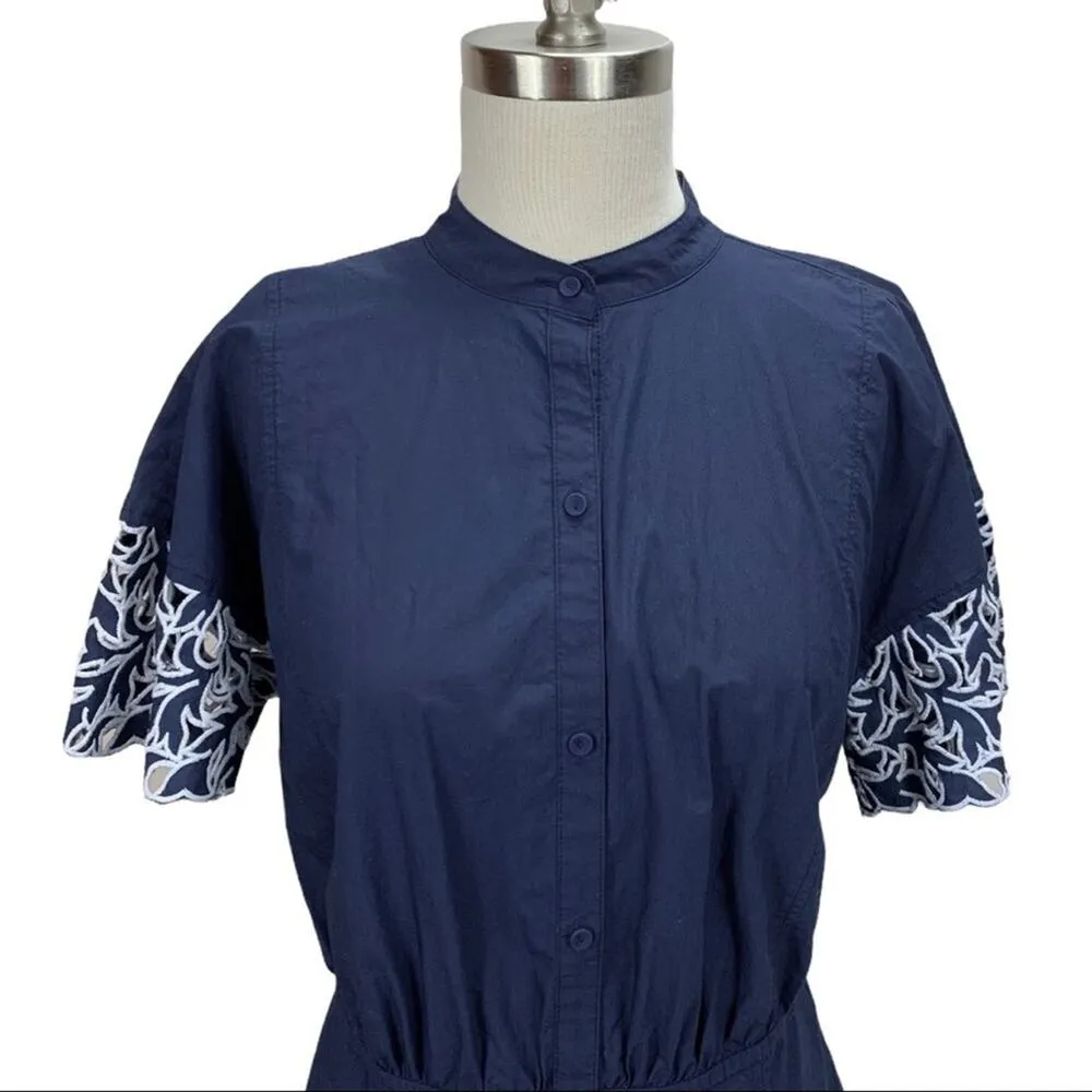 Rebecca Taylor | S | La Vie Eyelet Embroidered Short Sleeve Dress Lace Cutouts - Image 3