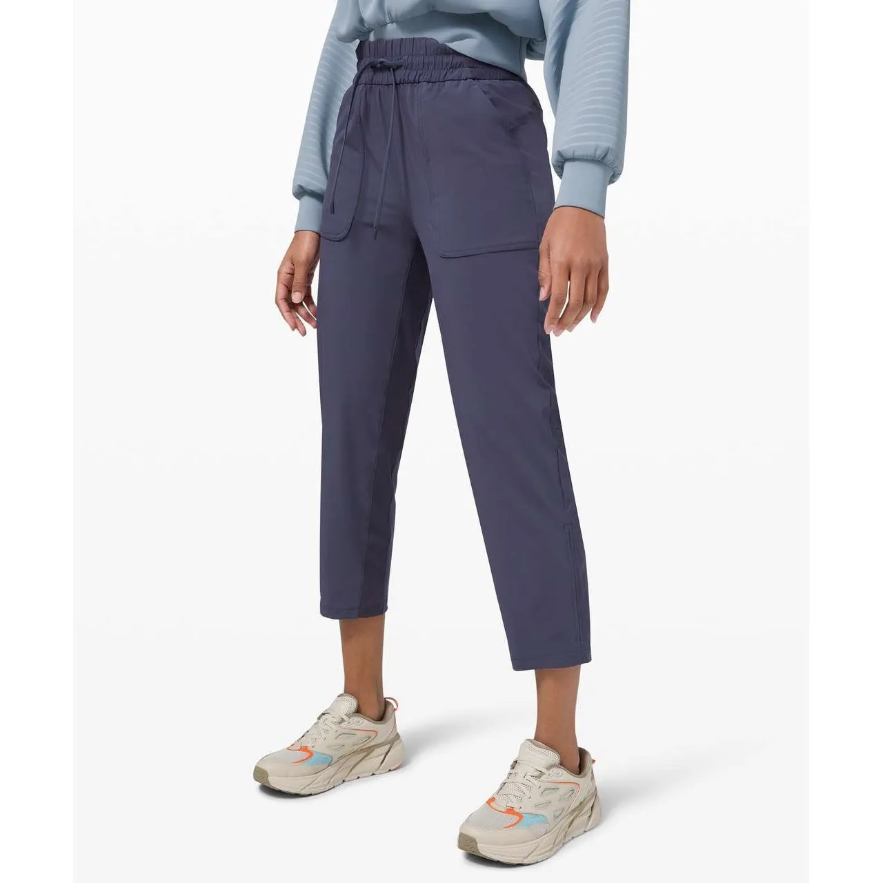 Lululemon Beyond The Studio Crop Pant Cadet Blue Size 4 - Image 2
