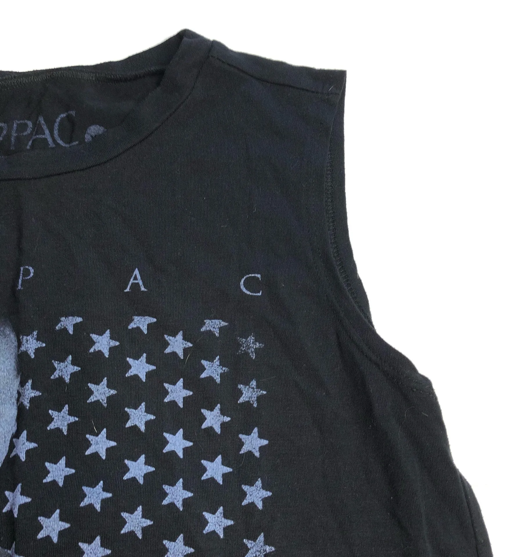 Tupac 2PAC Shakur Tank Top Black Size XS - Image 4