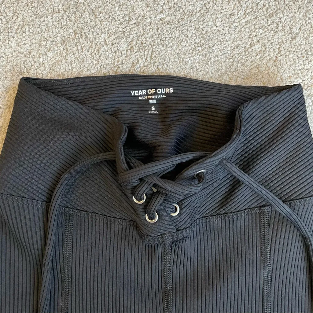 Year of ours ribbed football leggings black S - Image 7